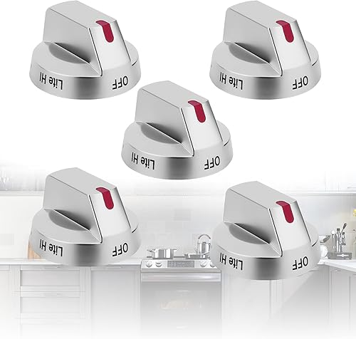 5 piezas DG94-03500AZ Perillas de estufa de horno de repuesto para perillas de estufa Samsung reemplazar DG94-03500U DG94-03500W para pomos de