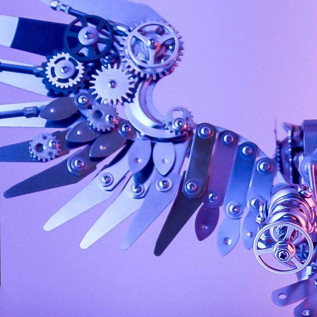 Metalowe puzzle 3D dla dorosłych nocna sowa DIY 3D metalowe modele zestawy 700 szt. mechaniczne modele metalowe, kolorowe, zwierzę, metal, steampunk, upiorne Halloween, dekoracja, prezenty