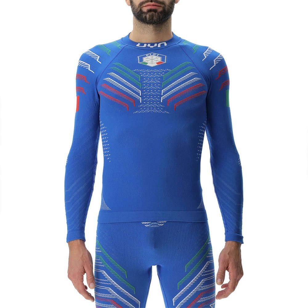 UYN U100387 Maglietta a Maniche Lunghe Senza Collo Uomo (Pacco da 1)