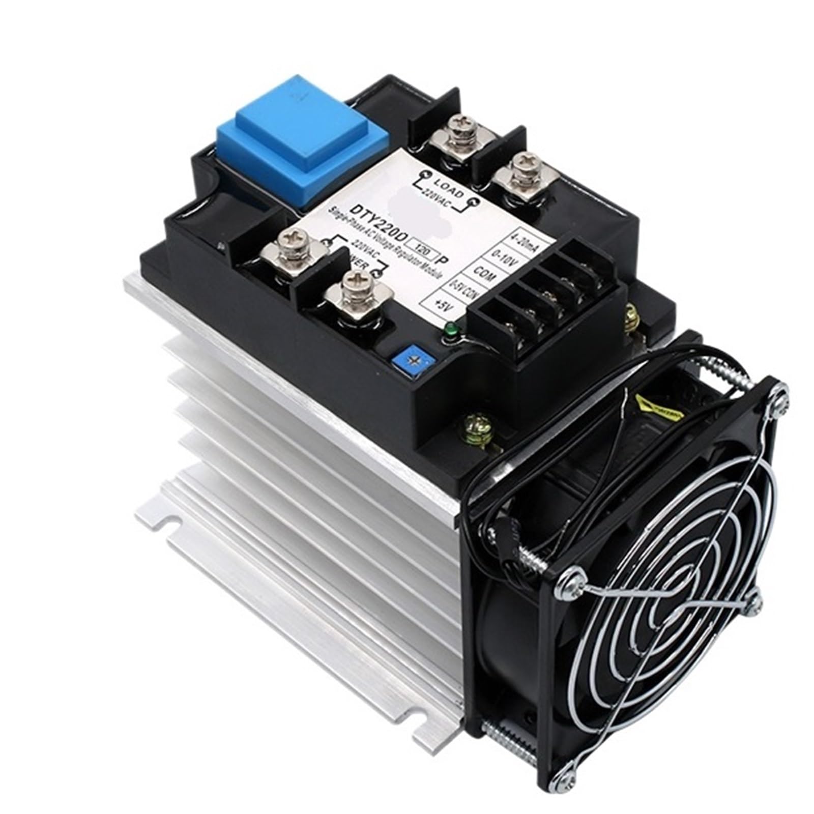 Nvsfzgiyg 120A 1Pcs 220V 380V 100A Full Isolation Single Phase Ac Voltage Regulator Module Power With Heat Sink