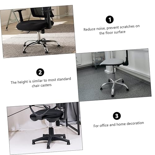 Miniatura 5 de TEHAUX 16 Pcs Chair Fixed Foot Pad Short Bell Glides Chair Bell Glides Non-Slip Couch Stoppers Wheels for Office Chair Desk Chair Wheels Plastic to