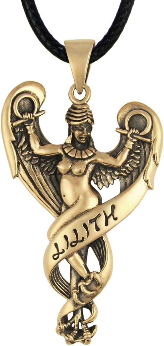 Dryad DesignLilith Pendant Goddess Jewelry - Bronze Wiccan Women's Empowerment Amulet