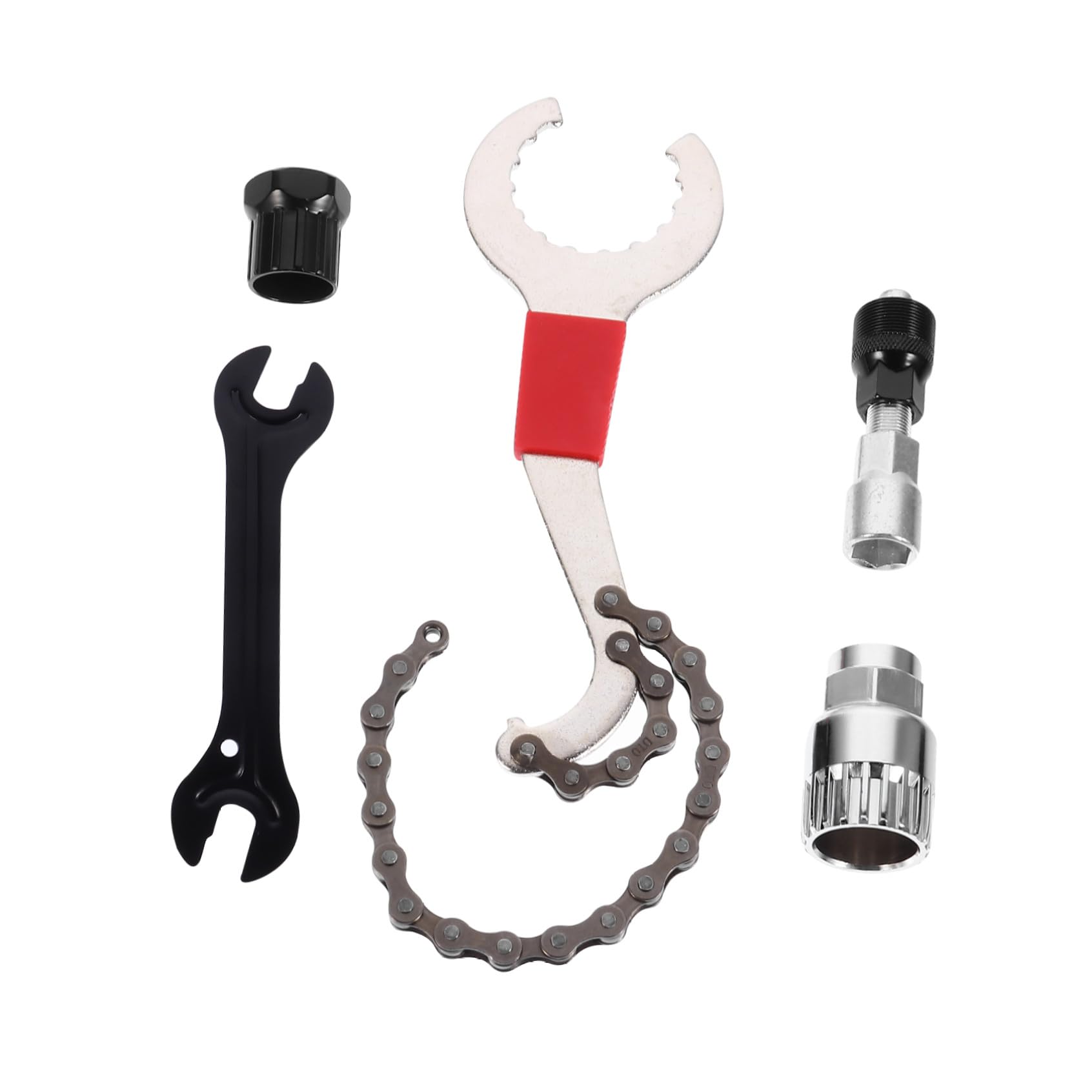 Set di Attrezzi per La Riparazione della Bici - Kit Completo con Estrattore per Pedivelle Estrattore per Guarnitura E Estrattore per Movimento Centrale per Mountain Bike