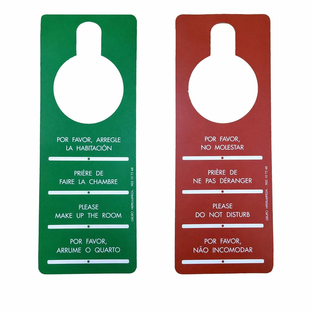 100 Carteles de NO MOLESTAR para Hoteles | Carteles de Doble Cara con Mensajes "Por Favor No Molestar" y "Por Favor Arreglen la Habitación" | Ideal para Hoteles, Apartamentos, Casas Rurales
