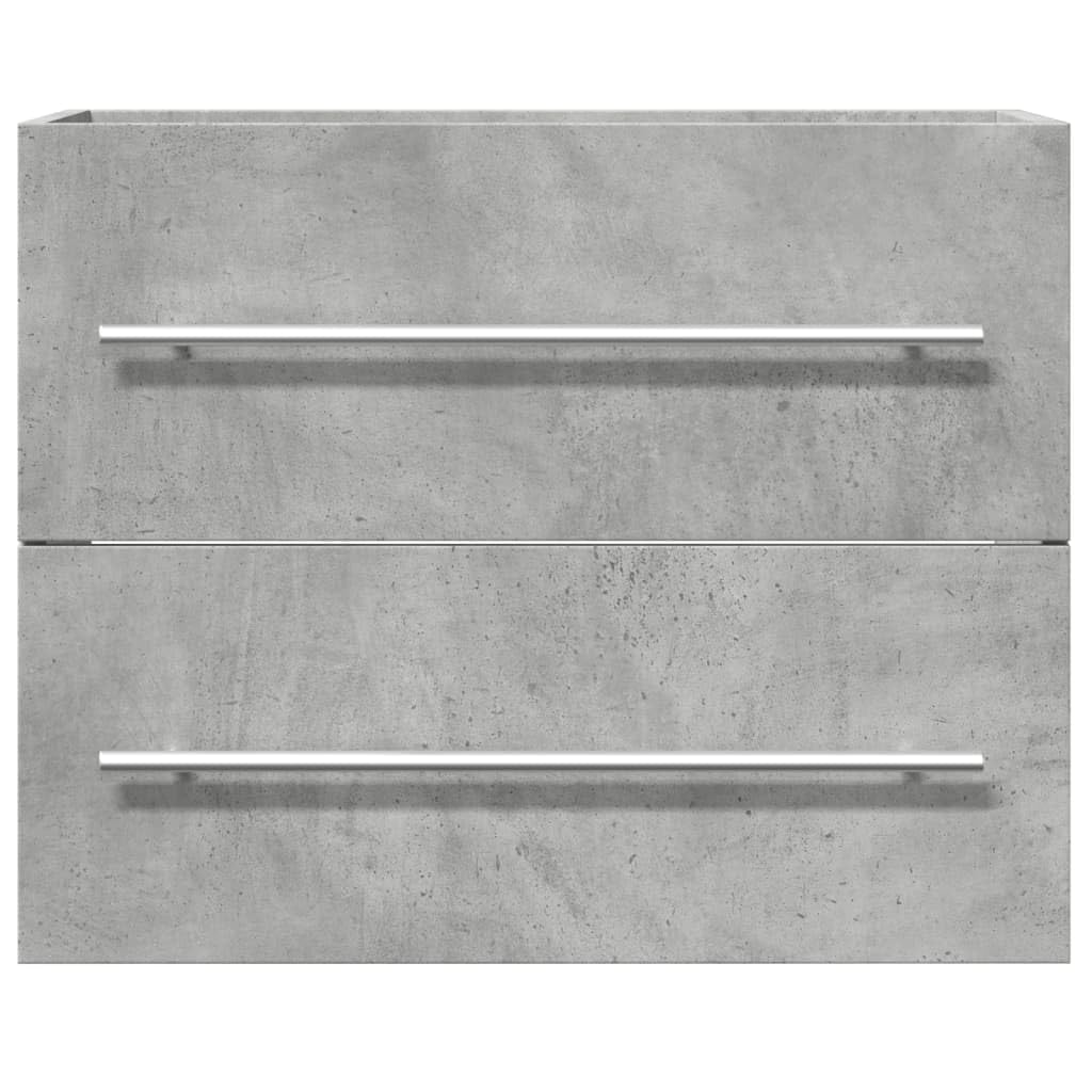 ShGaxin Szafka do umywalki z płyty wiórowej betonowej szarej 60x38,5x48 cm, szafka łazienkowa, szafka pod umywalkę, meble łazienkowe, meble umywalkowe - 856224