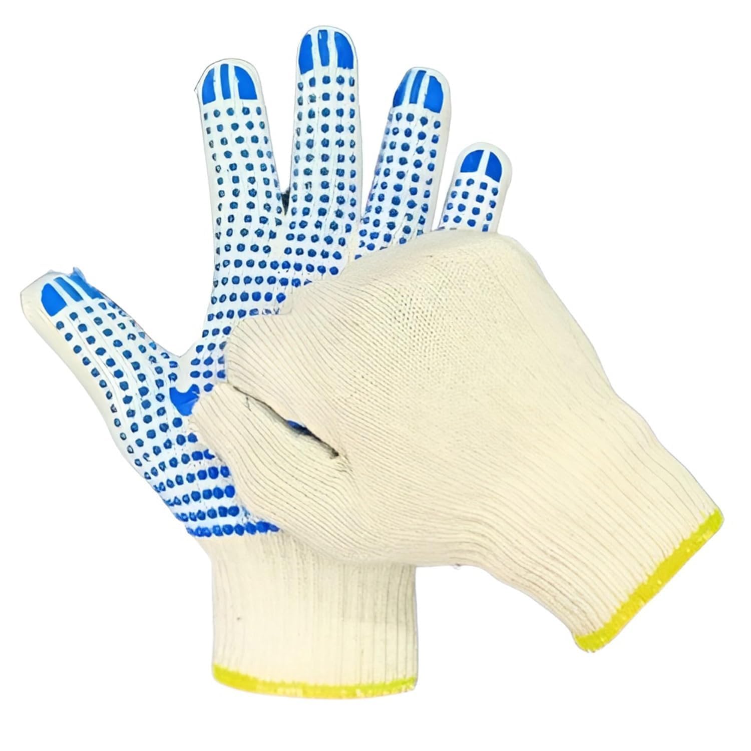 S V Enterprises® White On Blue One Side Dotted for Anti-Cut Heat Resistant Industrial Use Rubber Safety Hand Gloves (Pack of 24) (B0CXLPXXXT) Amazon Price History, Amazon Price Tracker