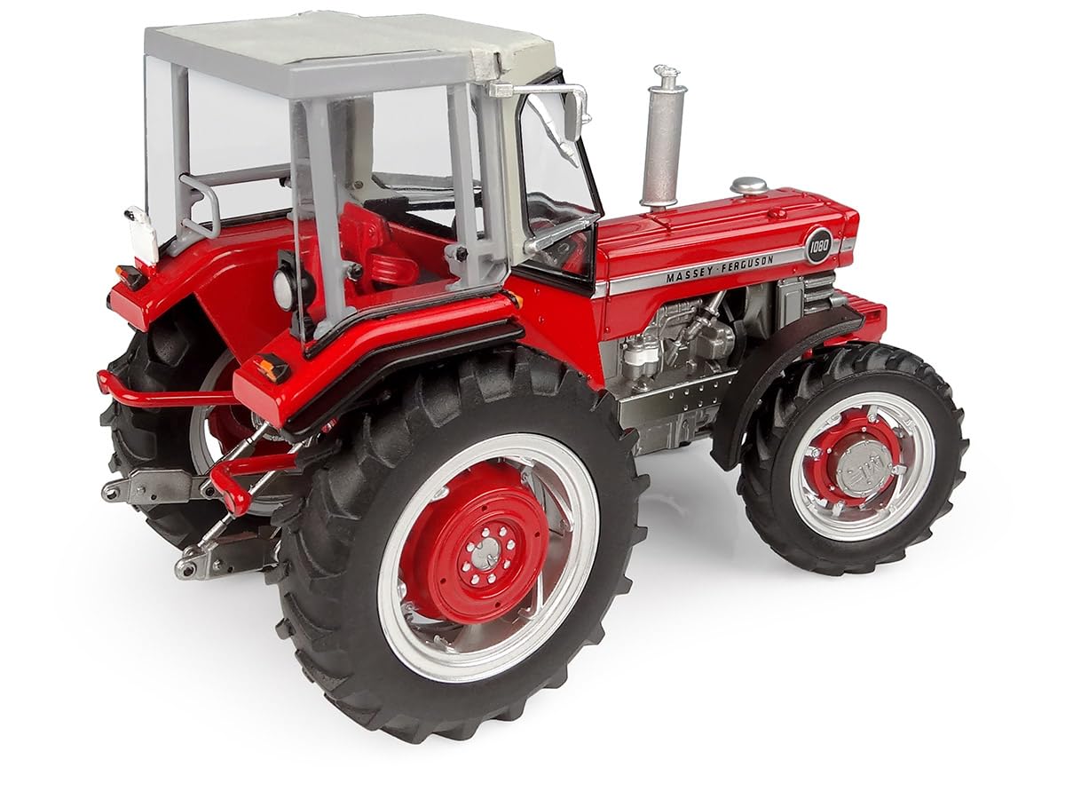 Universal Hobbies Trattore Miniatura Massey Ferguson 1080 con Cabina Peko - Scala 1/32°