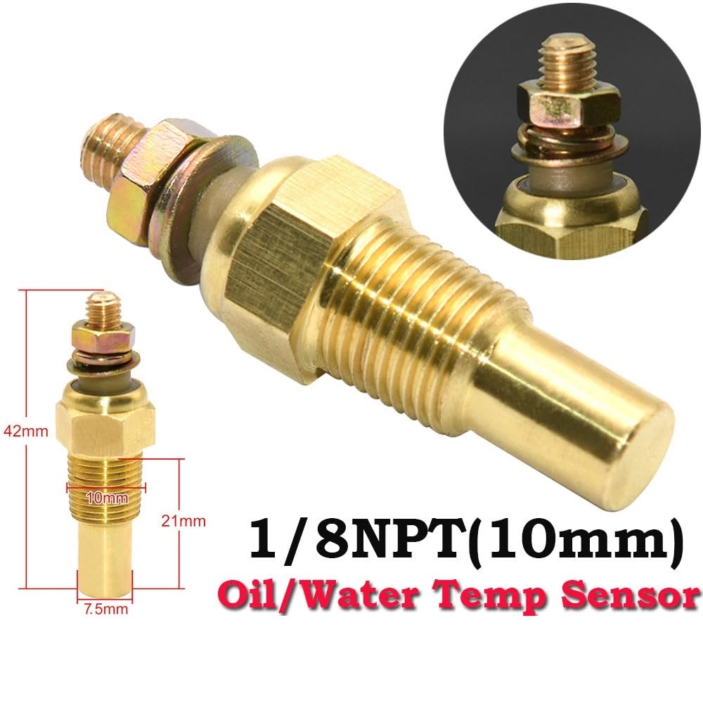 Ölstandsanzeige 12V Rennwagen-Messgerät Öltemperatursensor & Wasser 1/8 NPT Temperatureinheit Sender Messgerät Universal Motorölstandssensor