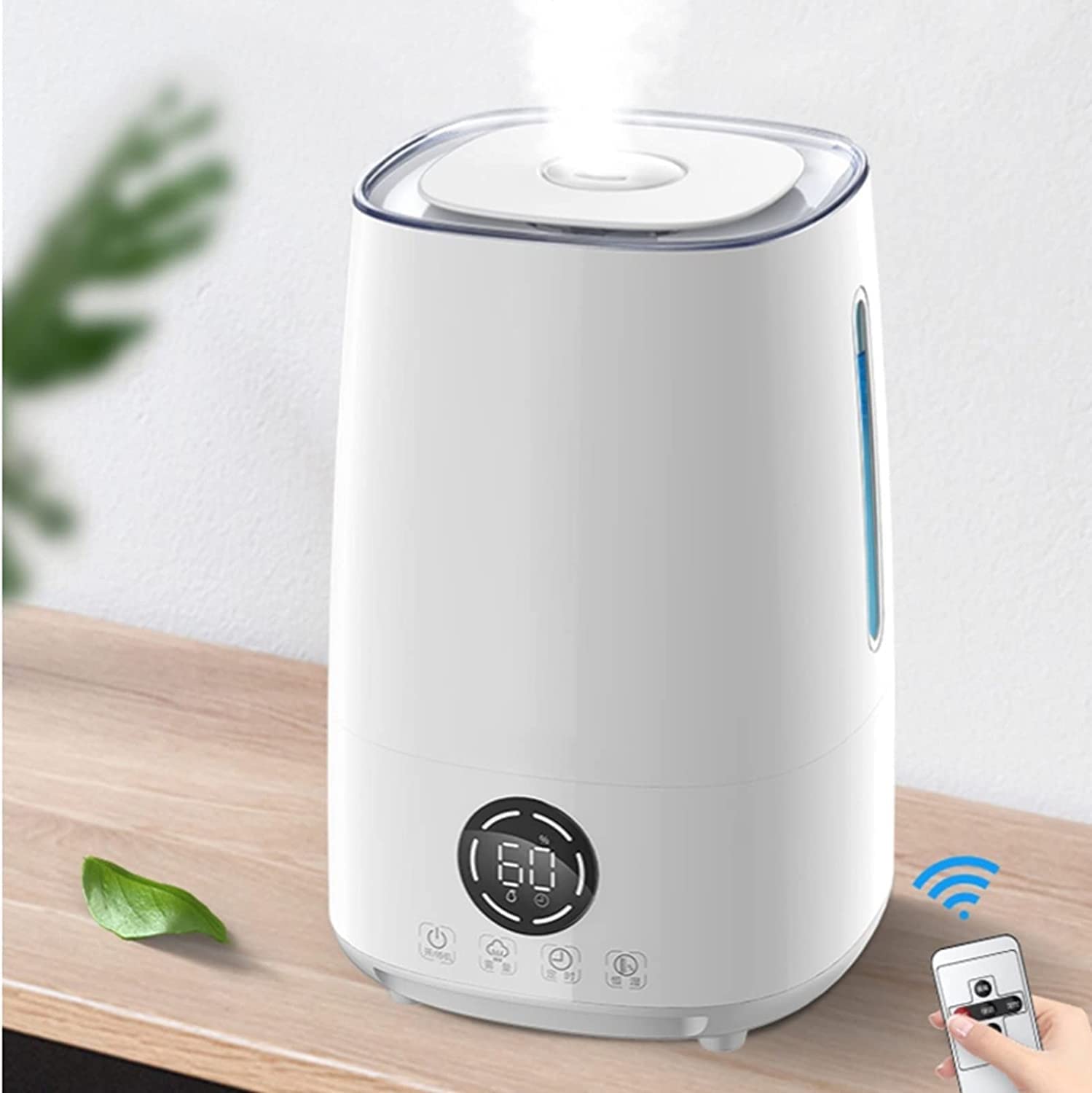 Humidificador, humidificadores para Dormitorio, humidificador para habitación de bebé con Apagado automático y humidificador con luz Nocturna acogedora,