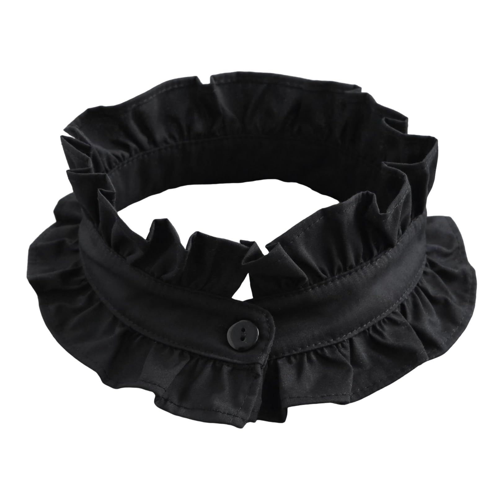 MICFENY Elegant Detachable Shirt Collar Ruffle Trim Adjustable Neckpiece For Spring Outfits