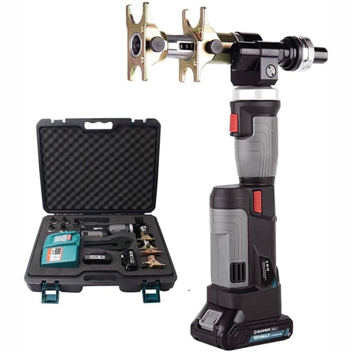 Kit De Herramientas De Expansión De Tuberías Pex con Cabezales De Expansión De Rotación Automática, para Tuberías Pex 16-32MM, Tuberías Multicapa 16-25MM