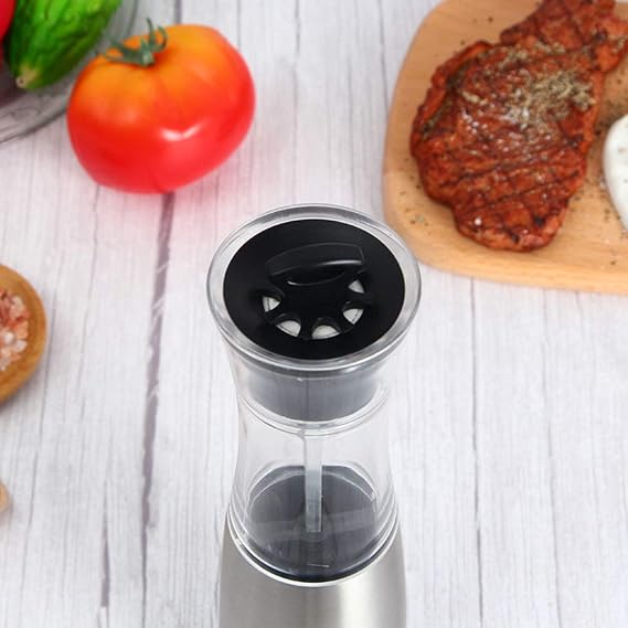 Professional Gravity Electric Salt and Pepper Grinder Sets - Battery Powered Pepper Mill and Salt Mill,High Capacity,Adjustable Grind Coarseness.