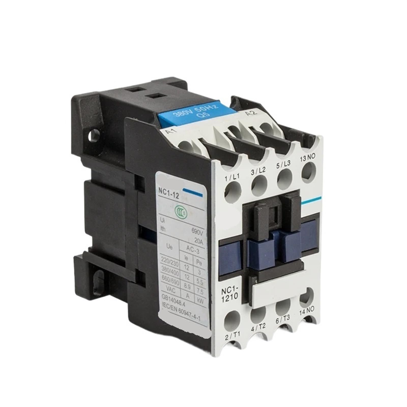 HUUOQIWY 1Pcs AC Contactor Electrical CJX2 LC1 0910 1810 NC1-1210 AC220V Communication 9A 12A 18A 25A 220V 380V(NC1-2510,220V)