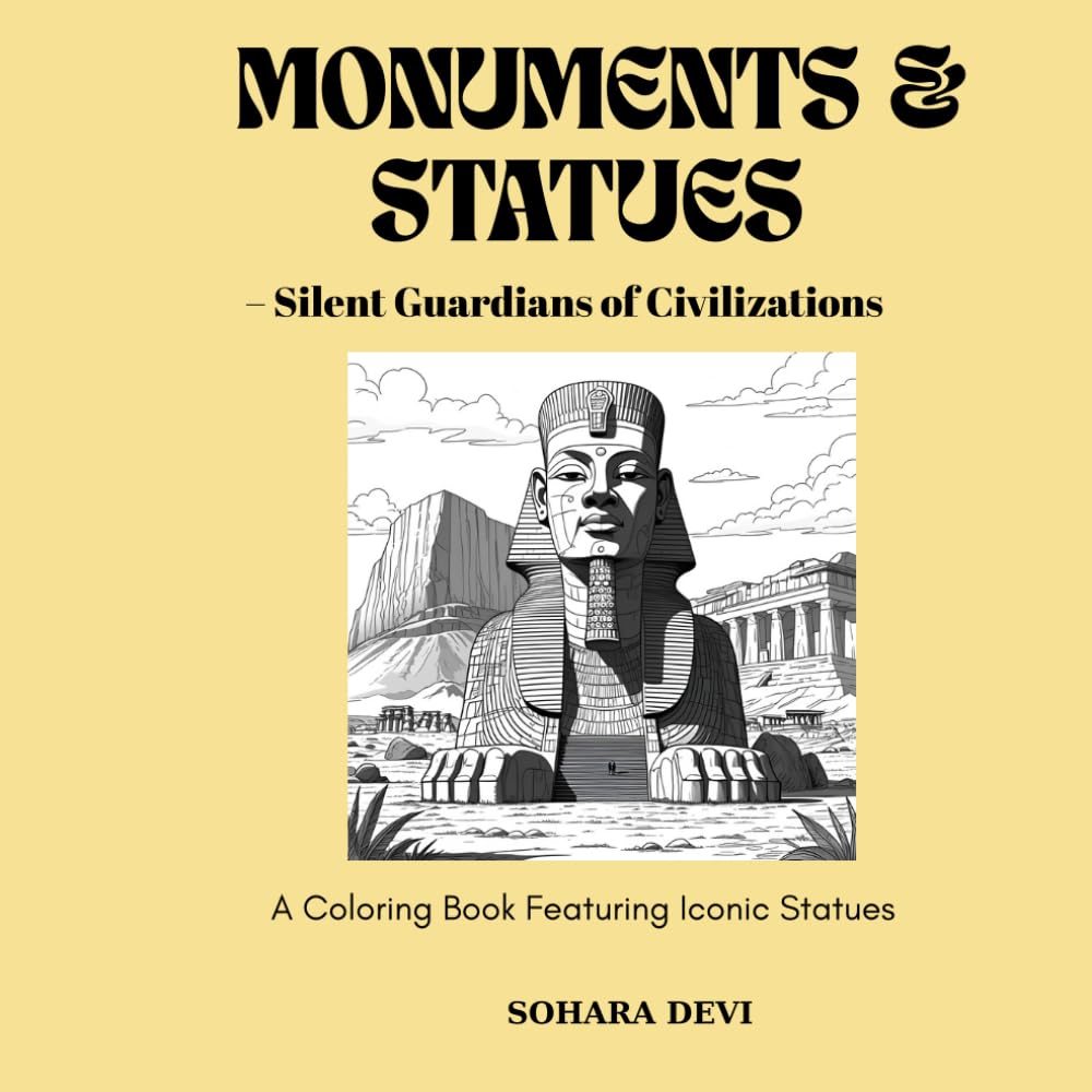 MONUMENTS & STATUES: Silent Guardians of Civilizations Illustrated Coloring Book