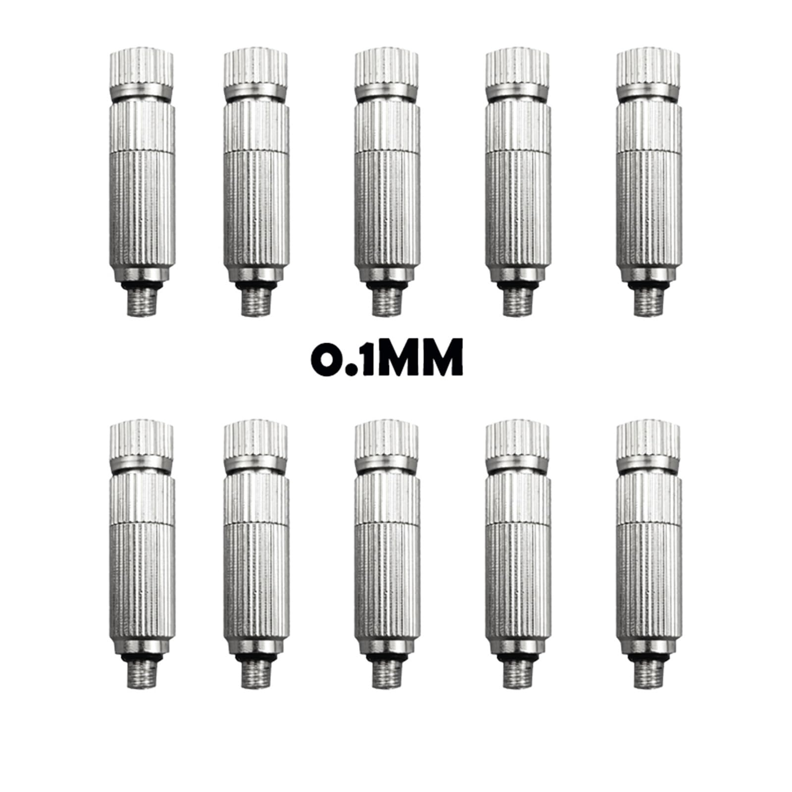 10 szt. wysokociśnieniowych dysz zraszających do ogrodu, do nawilżania, 0,1 mm-0,6 mm (0,1 mm)