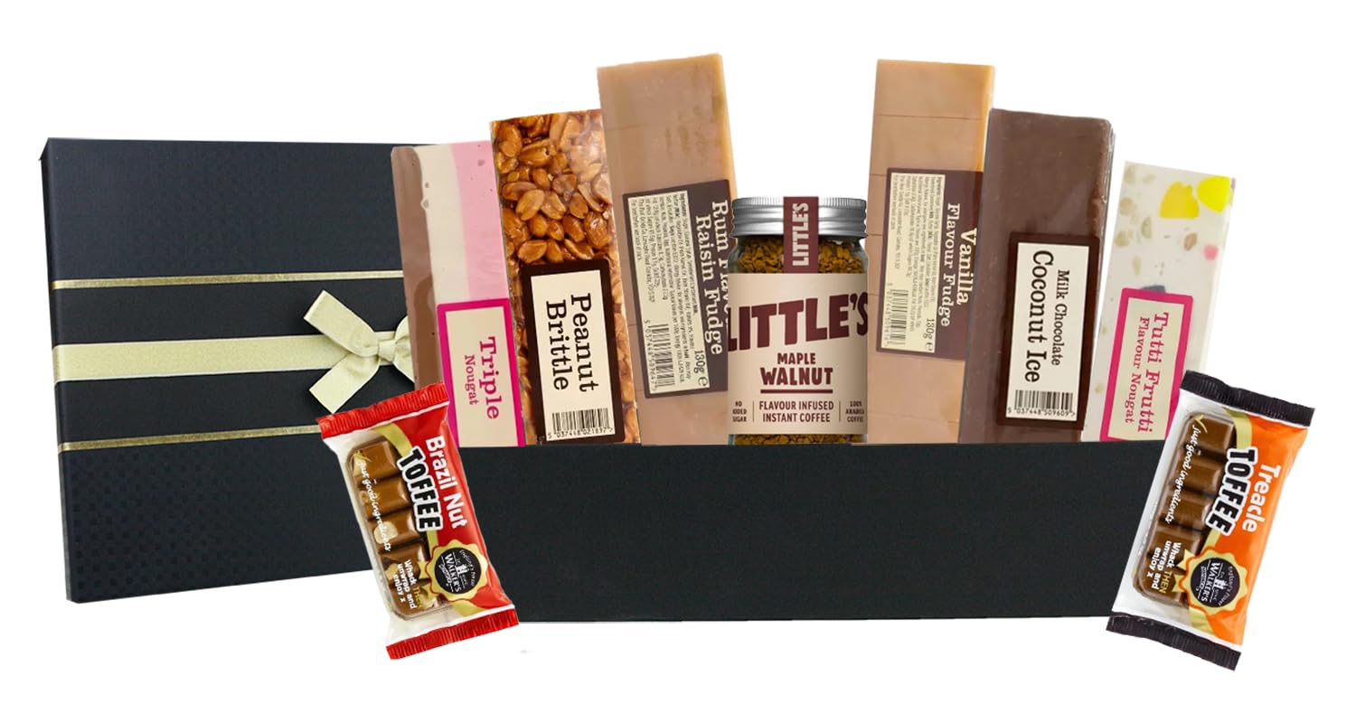 Chocolate Vanilla Fudge Hamper Gift Box Present for Birthday Party Favours Valentine's Day Anniversary Mother's Day Easter All Special Occasions- Old Times Favourites