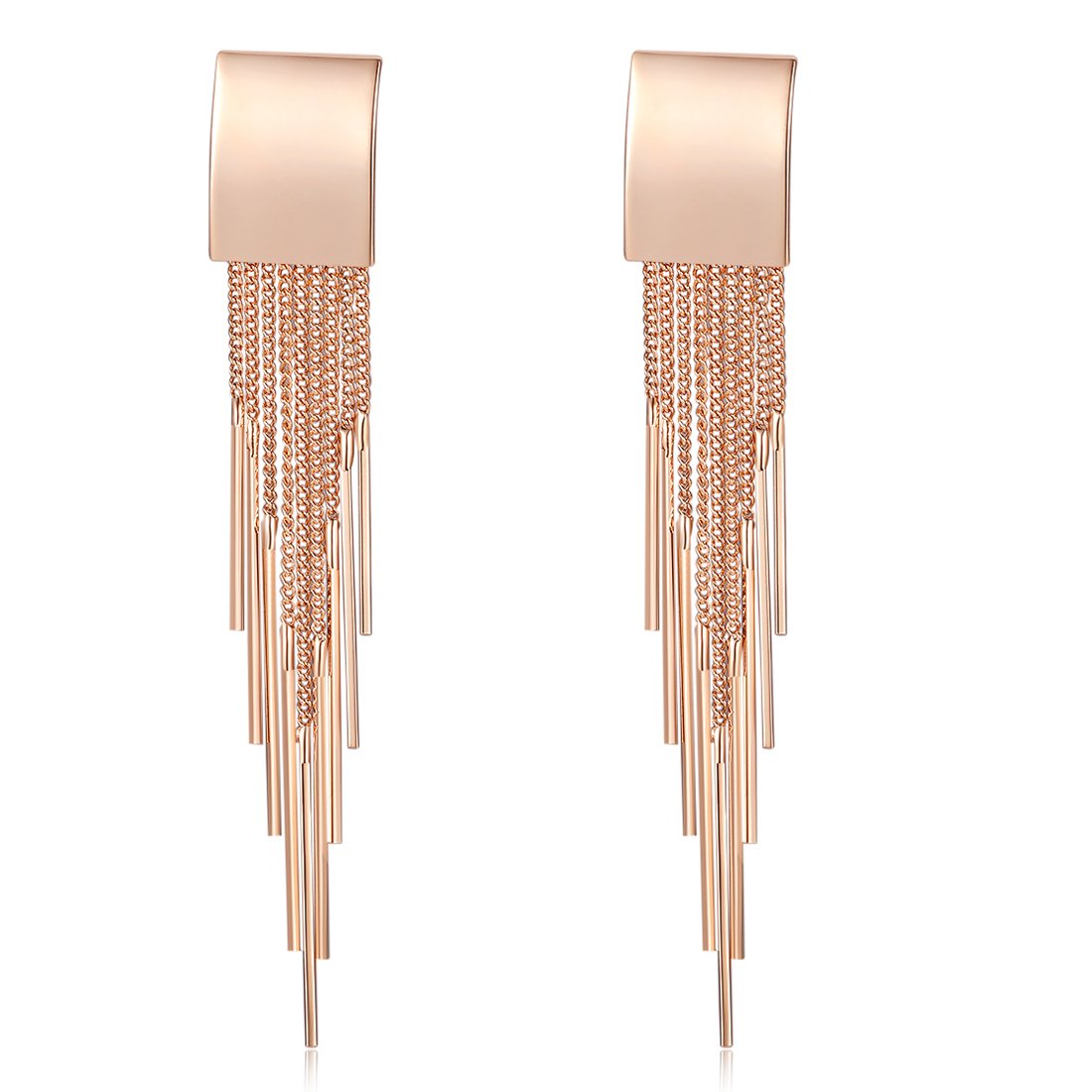 Jewels Galaxy Luxuria Limited Edition Elegant Geometric Design Opal Gold Plated Sparkling Chain Drop Earrings for Women/Girls (FMYN-ERGI-9552) (B0821CC4G3) Amazon Price History, Amazon Price Tracker
