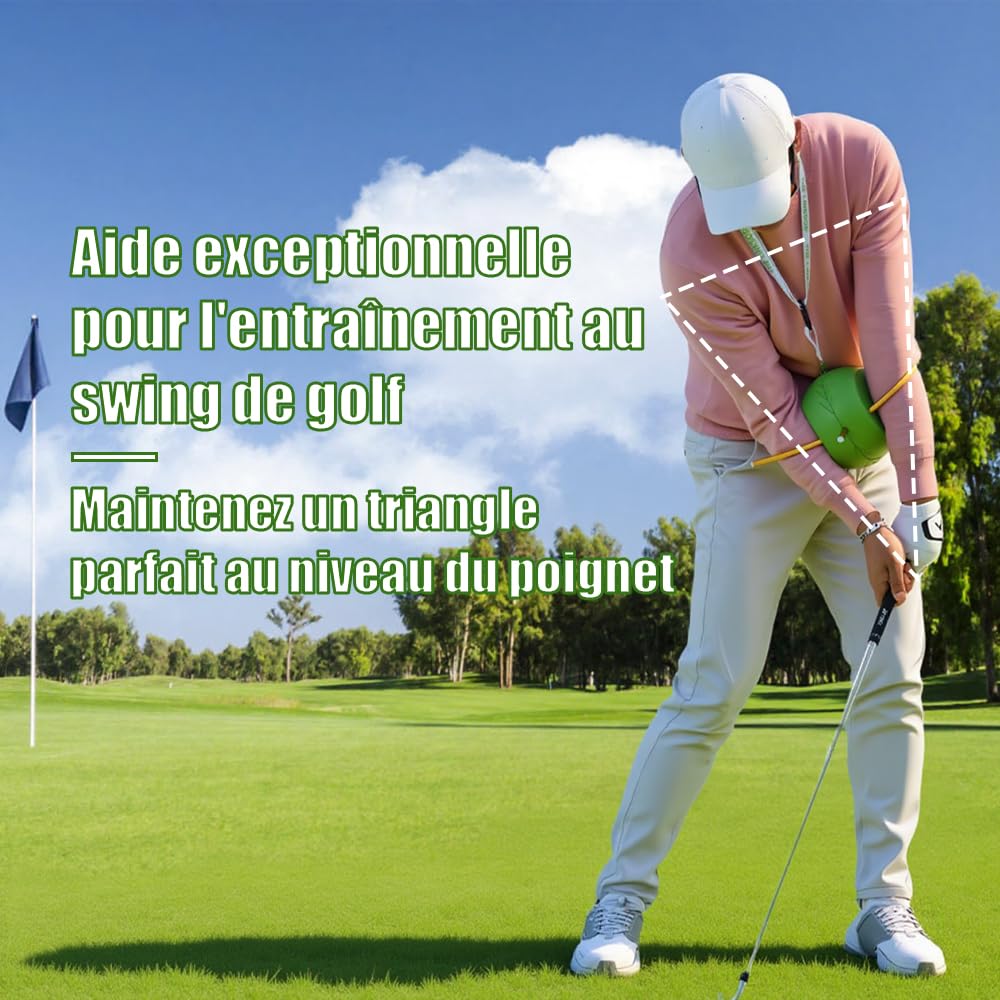 gresonic Balles d'Entraînement de Golf avec Tige d'Alignement - Améliorez Votre Mécanique et Structure de Bras