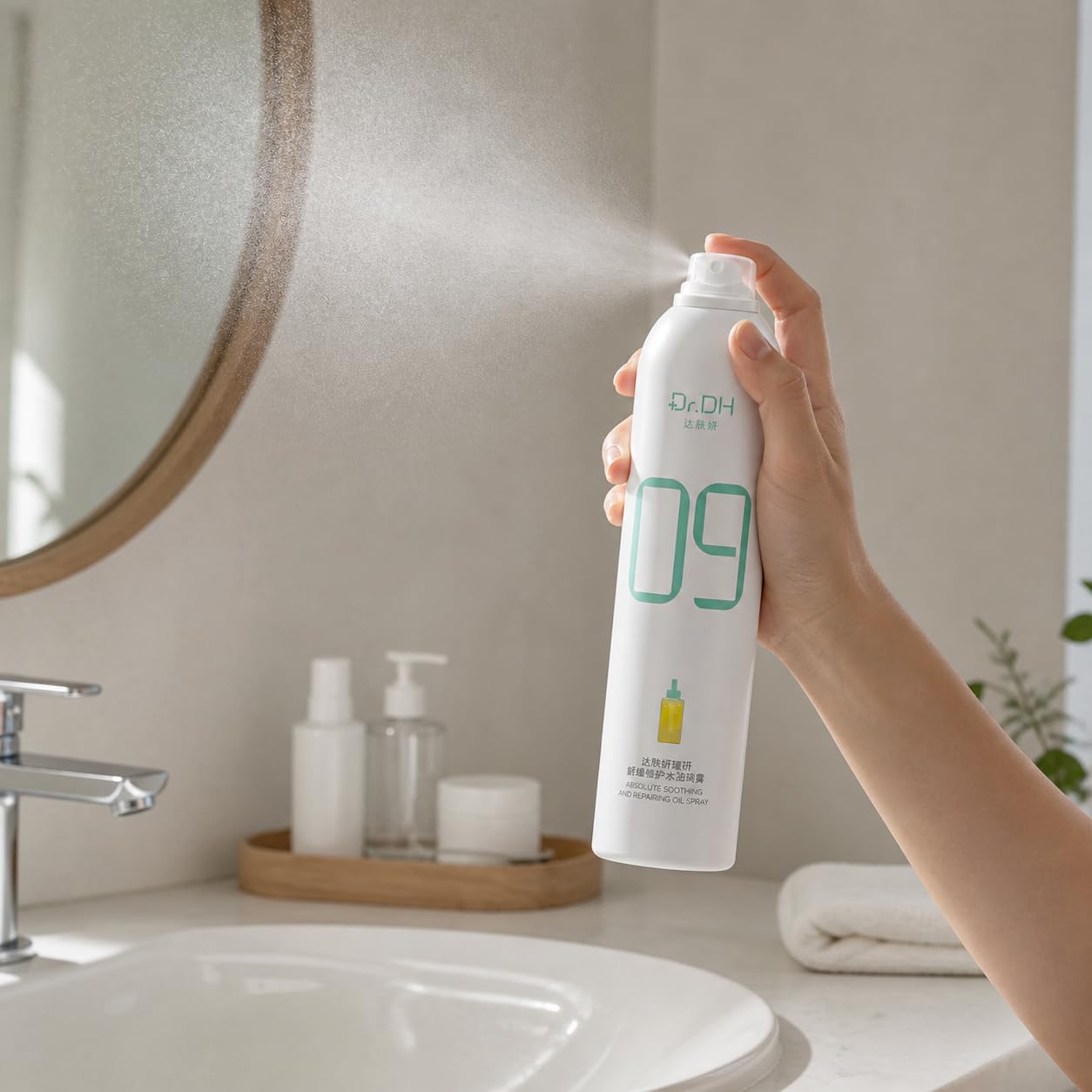 Tonico Idratante Spray Pelle, 1 flacone | Spray idratante, per pelle delicata, uso quotidiano, formulazione olio-acqua, per idratazione , per un luminoso