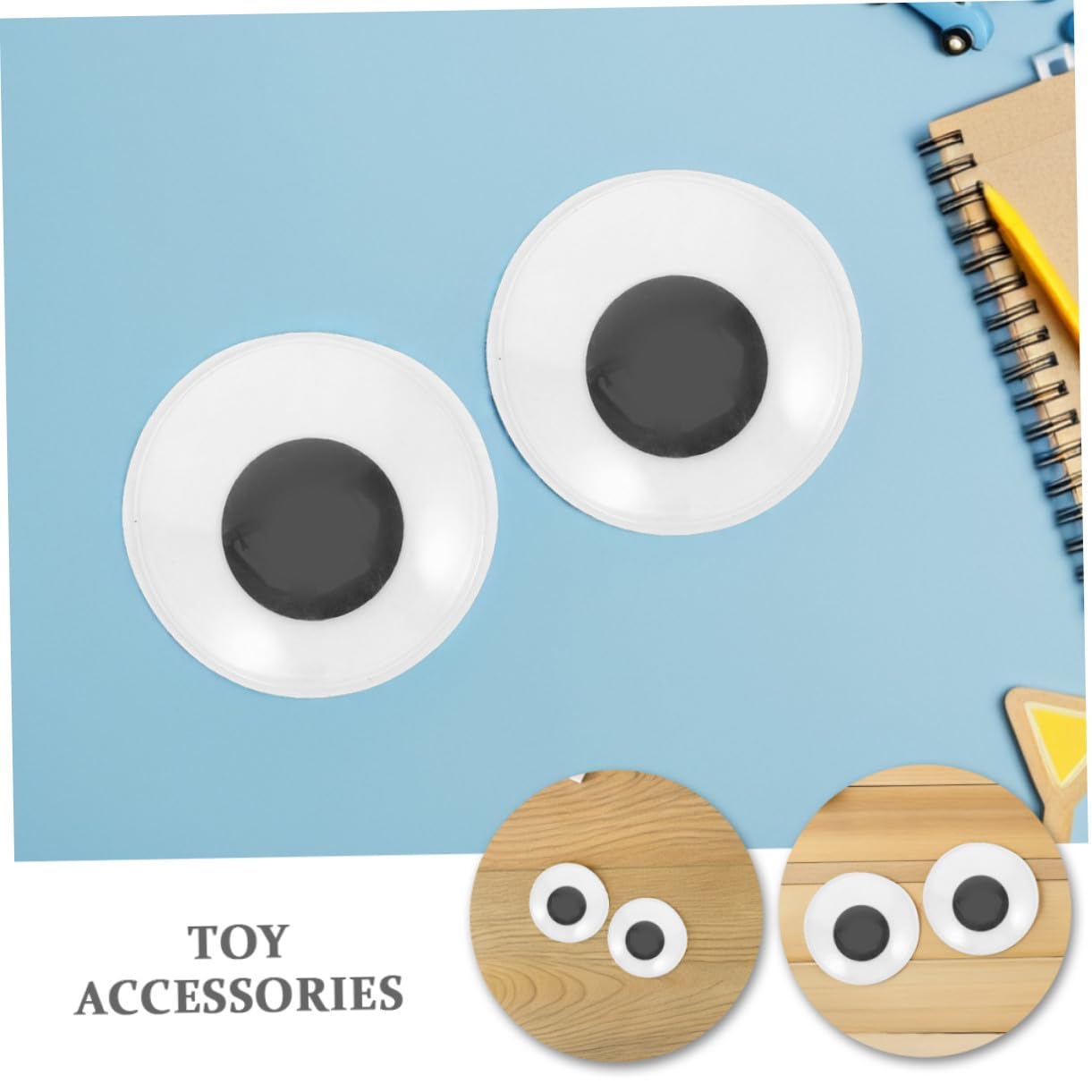10 Piezas Autoadhesivos para Manualidades Ojos de Plástico para Crochet y Juguetes de Peluche Pegatinas Resistentes y Divertidas para Proyectos DIY Movimiento Oscilante