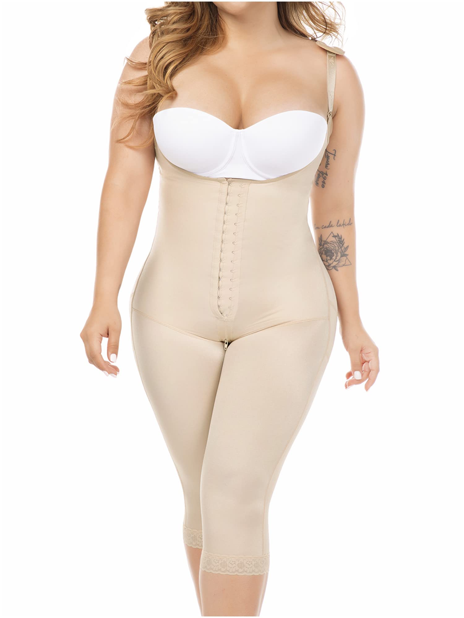 MARIAE FAJASMARIAE 9702 Slimming Firm Body Shaper for Women | Fajas Colombianas Reductoras, Beige, X-Large