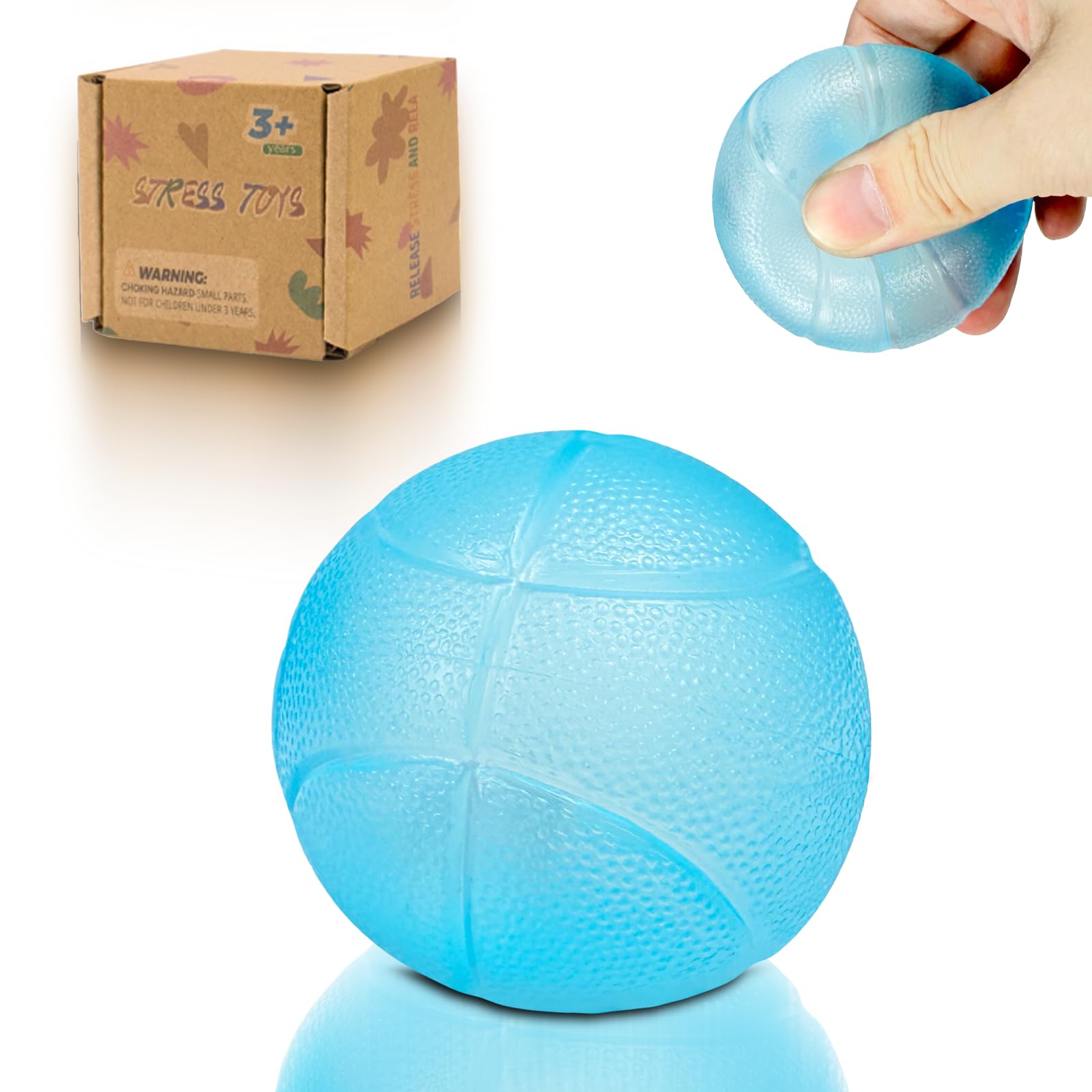 Graphinza Stress Balls for Kids and Adults, Maltose Soft Stress Relief Balls 1.37in, Slow Rise Sensory Toy