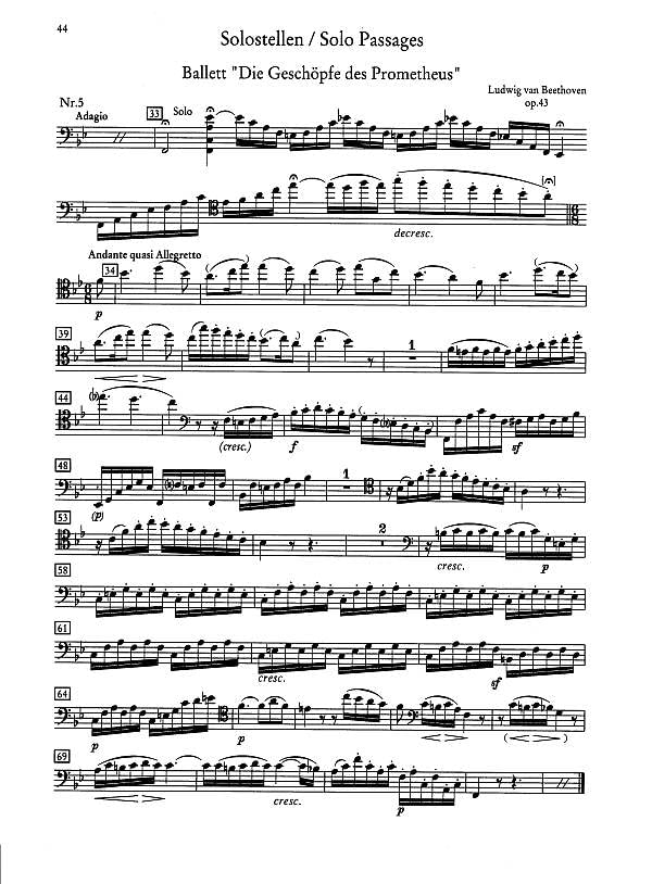 Test pieces for orchestral auditions cello: Excerpts from the operatic and concert repertoire. cello. - Image 2