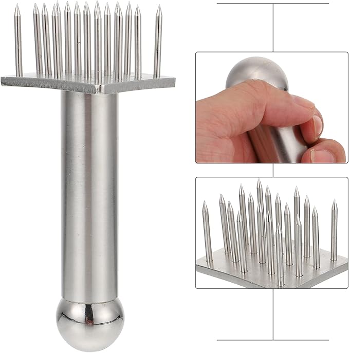 Ablandador de Carne Healifty de Acero Inoxidable miniatura 8