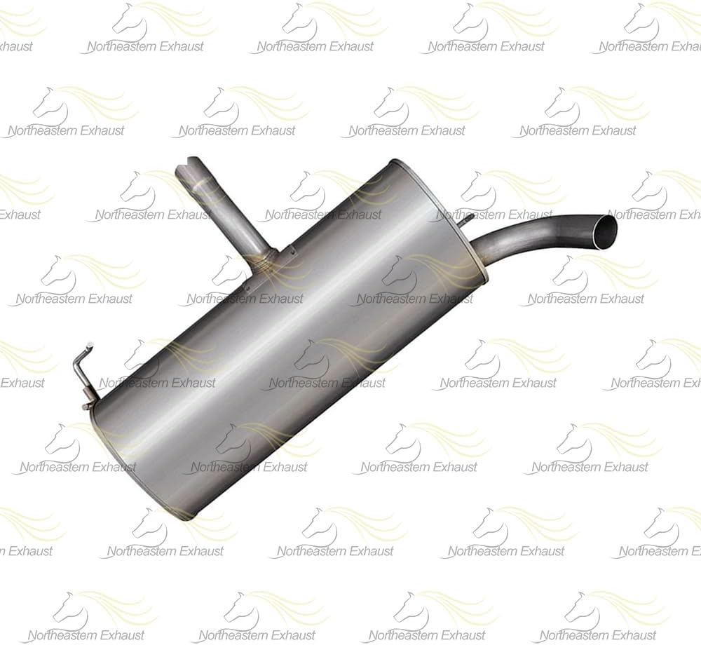 Exhaust Kit Resonator Pipe & Muffler Compatible for 2007-2011 Jeep Patriot 2.4L | Stainless Steel | Northeastern Exhaust | Free Clamps Included | Direct Fit