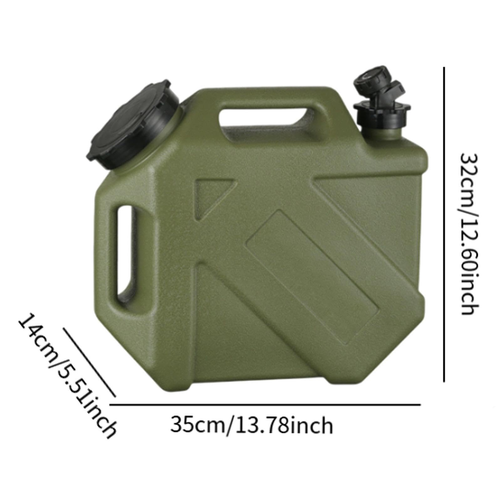Sharplace 10L Bidon Eau avec Robinet, Jerrican Eau Réservoir D'eau de Camping Car Extérieur Bidon D'eau Alimentaire, Portable Grande Capacité Sans Fuite de Réservoir D'eau pour La Conduite RV, Camping