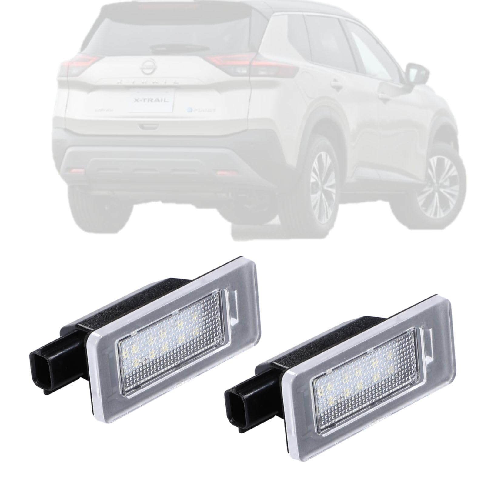 Amazon | ナンバー灯 2灯 LED 日産対応 エクストレイルT33 セレナC27