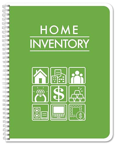 BookFactory Home Inventory Record Book/Home Inventory Log Book/Notebook - Wire-O,