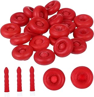 IMIKEYA 20pcs Nozzle Protective Cover Caulk Saving Caps Caulk Tip Covers Caulk Sealer Saver Caulking Cover Caulking Sleeves Sealing Cover Emulsion Caulk Red Glass Cover Protective Cover