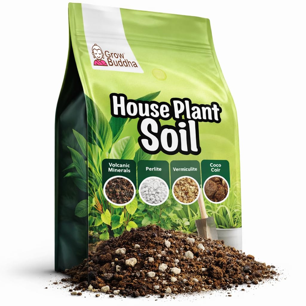 Houseplant Potting Compost (2L) – Premium Indoor Plant Soil Mix with Perlite, Coco Coir & Activated Charcoal – Ideal for Monstera, Fiddle Leaf Fig & Tropical Houseplants