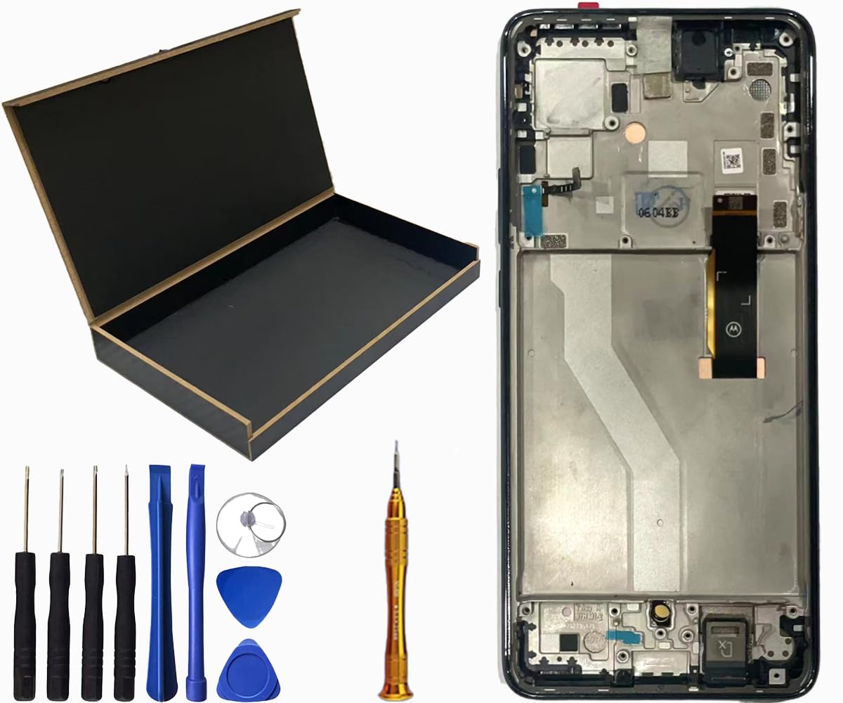 SECRETIGER LCD Screen Display Touch Digitizer Assembly Frame Replacement for Moto rola Moto Edge 2022 XT2205 6.6