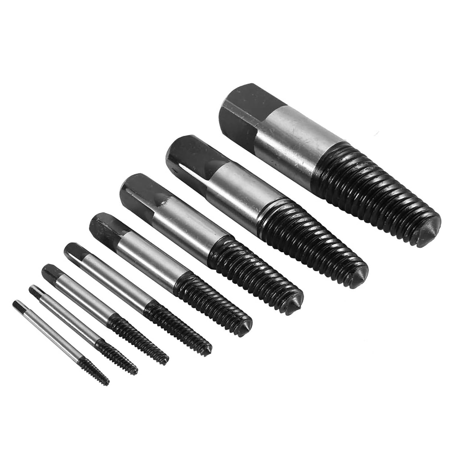JTLB Pipe Nipple Ctor Set Easy Out 8Pcs Broken Damaged Water Pipe S Bolt Extractor Remover Easy Out Set