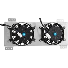 AA5052 Aluminum Shroud with 120W Cooling Fan, Compatible with Tru-Cool 40000 GVW LPD47391 Transmission Oil Cooler, for Car Van Light Truck RV Towing