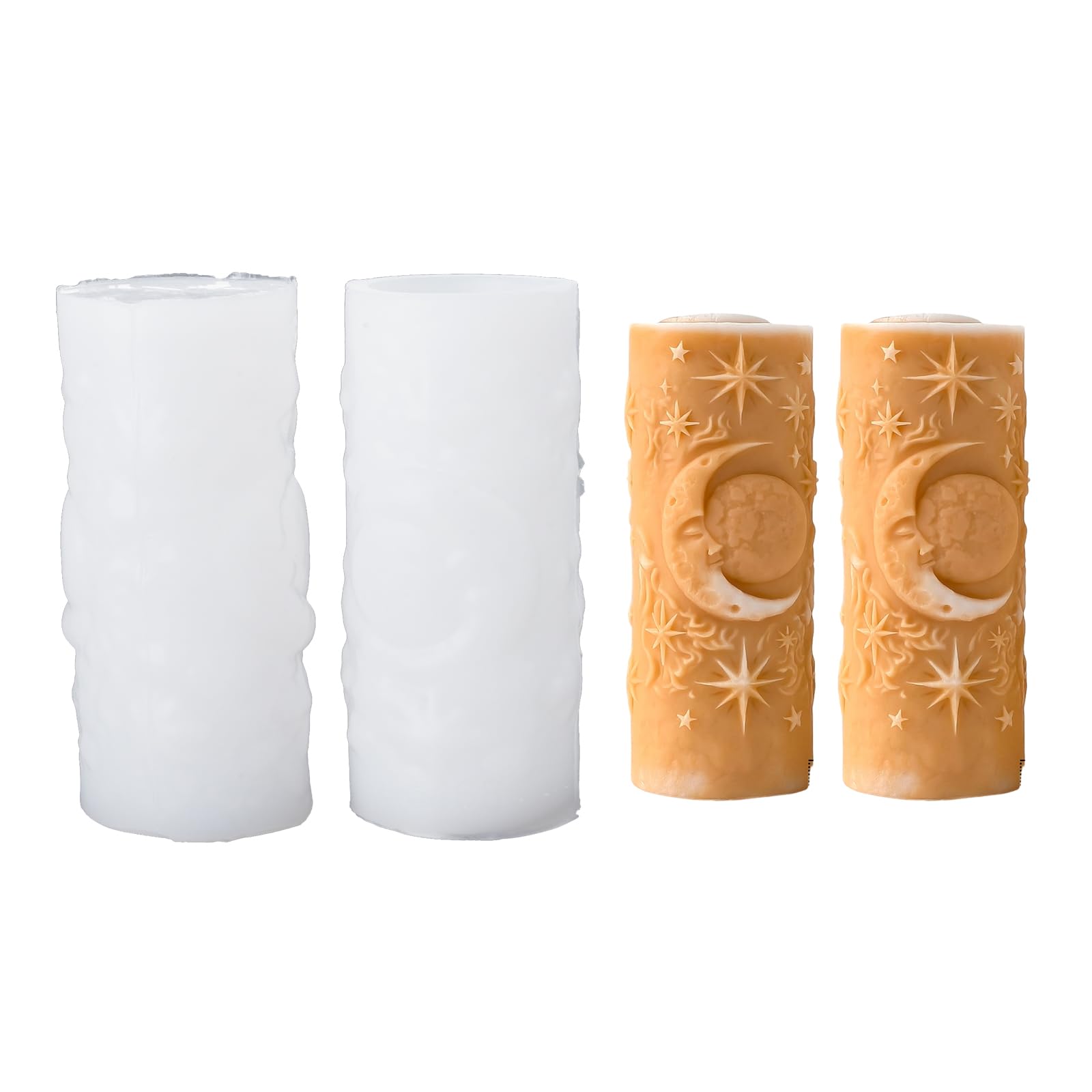 Msioytog Premium Flexible Silicone Column Flame Cast for Effortless Demolding Heat Immune Plan Ensures Outstanding Designs Four Thousand Home Crafting Undertakings Not Deadly Flame Cast