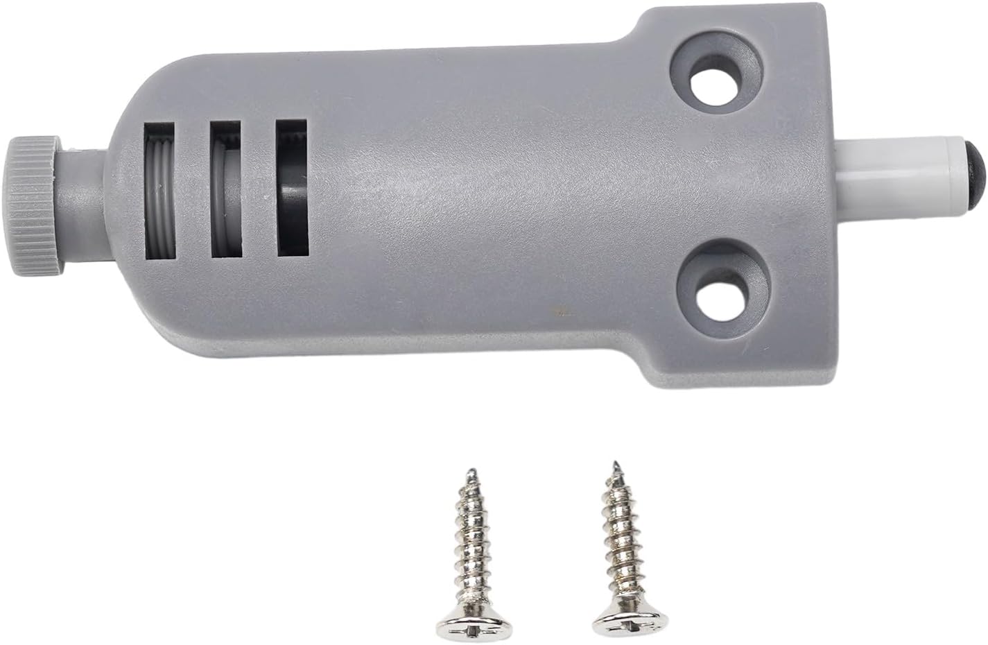 Door Close Damper Soft Close Buffer for Cabinet Wardrobe Cupboard Drawer, Silent ABS Plastic Door Closer with Strong Spring, for Easy Installation Hardware (Gray)