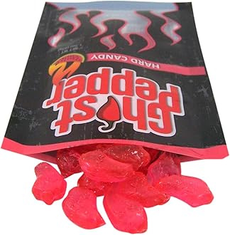 Spicy Ghost Pepper Cherry Flavored Hard Candy, 1.5 Ounce (Cherry)