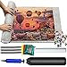 Puzzlematte, Puzzle 3000 Teile Rollenmatte Puzzle Sparer Puzzleunterlage Puzzle Pad aus Filz,Riesenfilzmatte zur Aufbewahrung von Puzzles (Grey)…