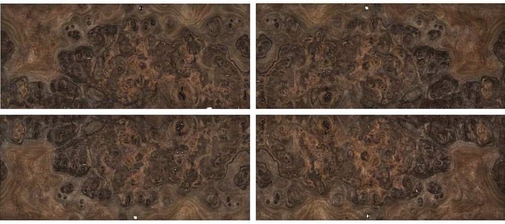 Walnut Burl Sequenced Matched 4-Way Veneer Pack