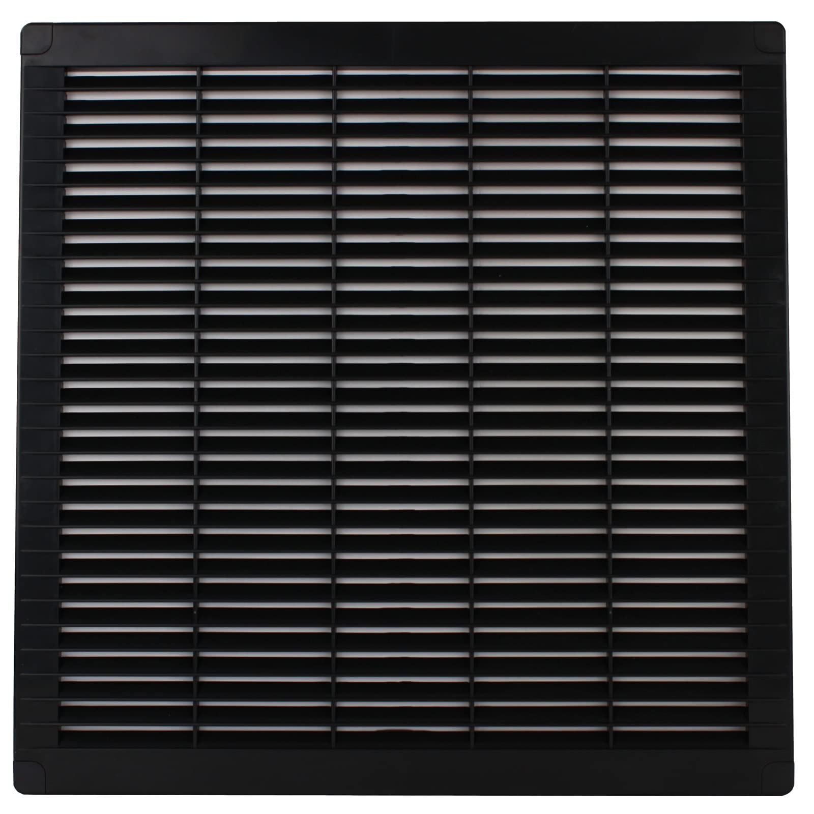 Vonlis Anthracite/Graphite Ventilation Grille Exhaust Grille Slat Grille Insect Protection Plastic Square 300 X 300 Mm