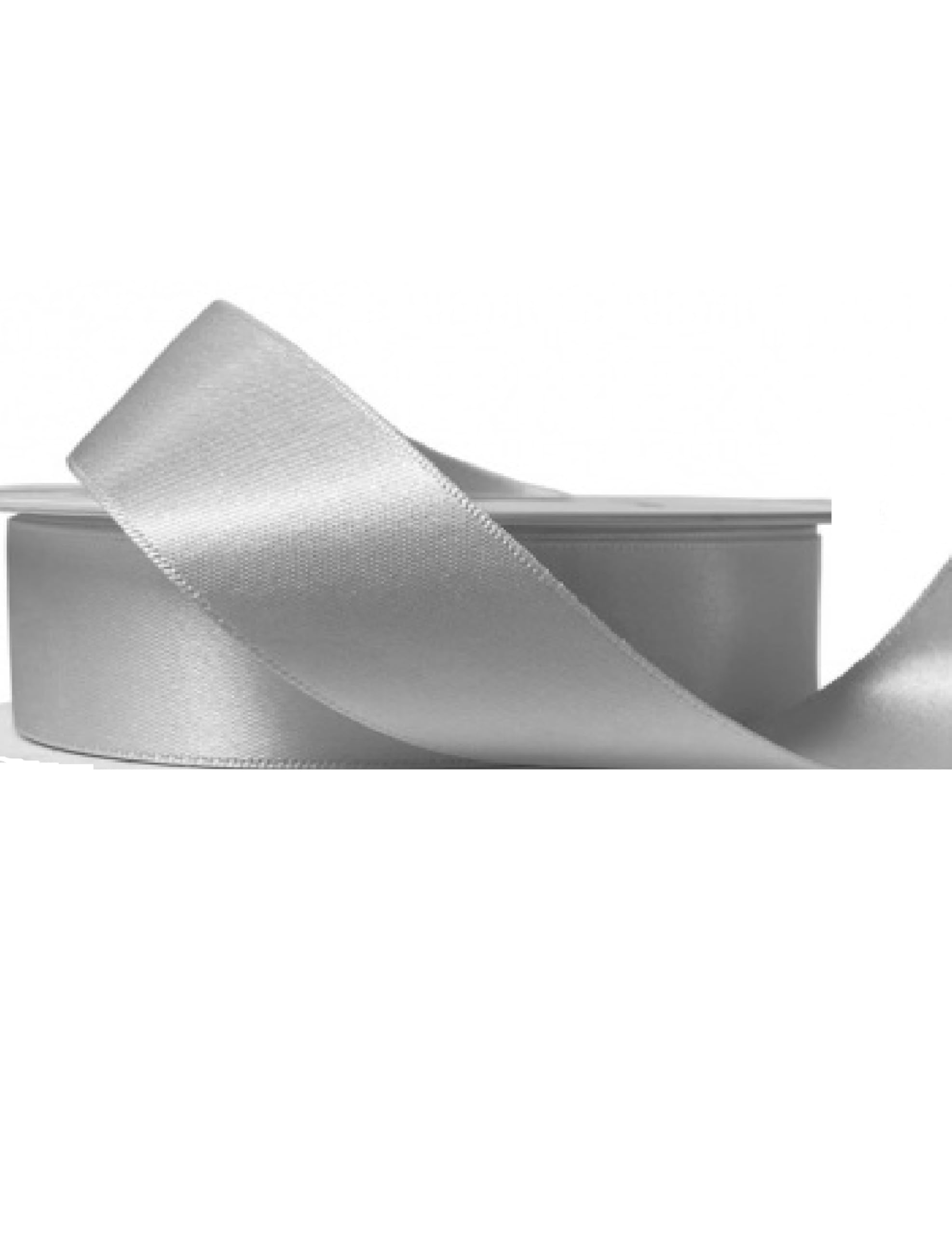 Gcs Silver 25 Yards / 23Meters Of Satin Ribbon 12Mm Gift Wrap Ribbon, Ribbons For Gift Wrapping, Christmas Ribbon, Gift Wrapping Ribbon For Crafting, Wedding Party Decor (Silver)