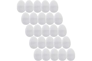 25PCS Unfilled White Easter Eggs 2.25" for Candy and Activities