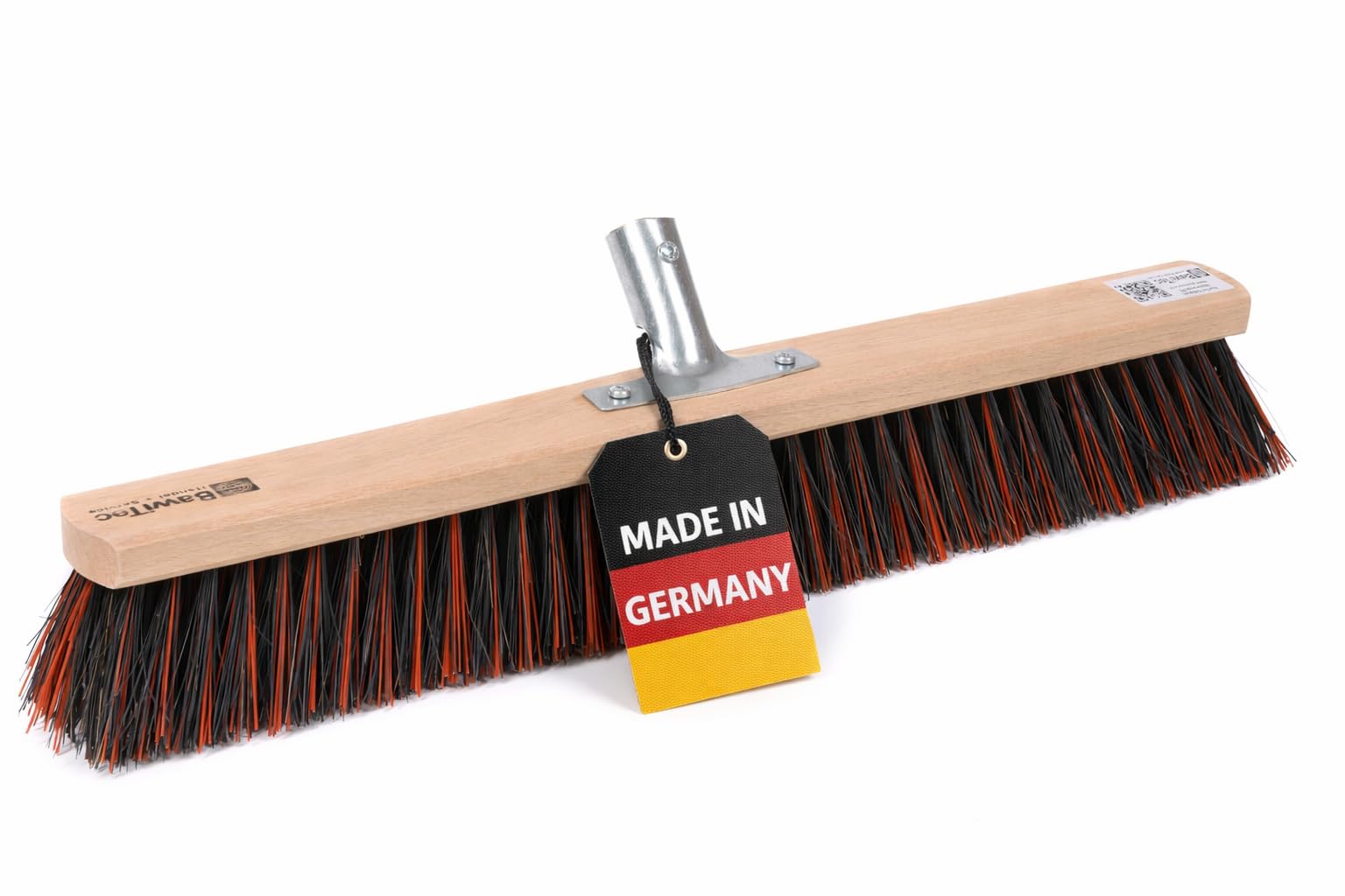 BawiTec Arengabesen mit Metall Stielhalter Spezial Straßenbesen Gartenbesen ohne Stiel Besenstiel AE-Mix Borstenmischung Kehrbesen Schrubberbesen Industriebesen für draussen (60cm (24mm))