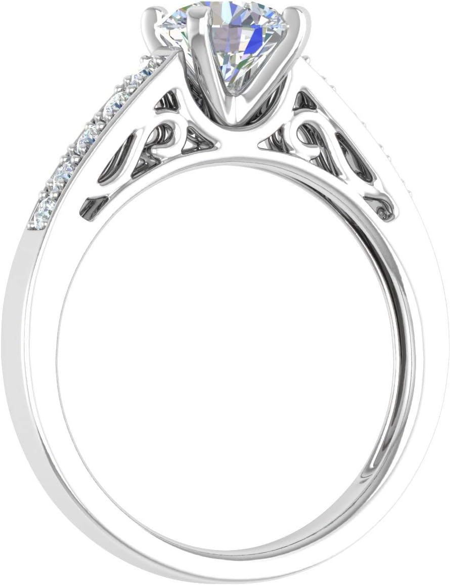 1.12 Carat Diamond Engagement Ring in 14K Solid Gold