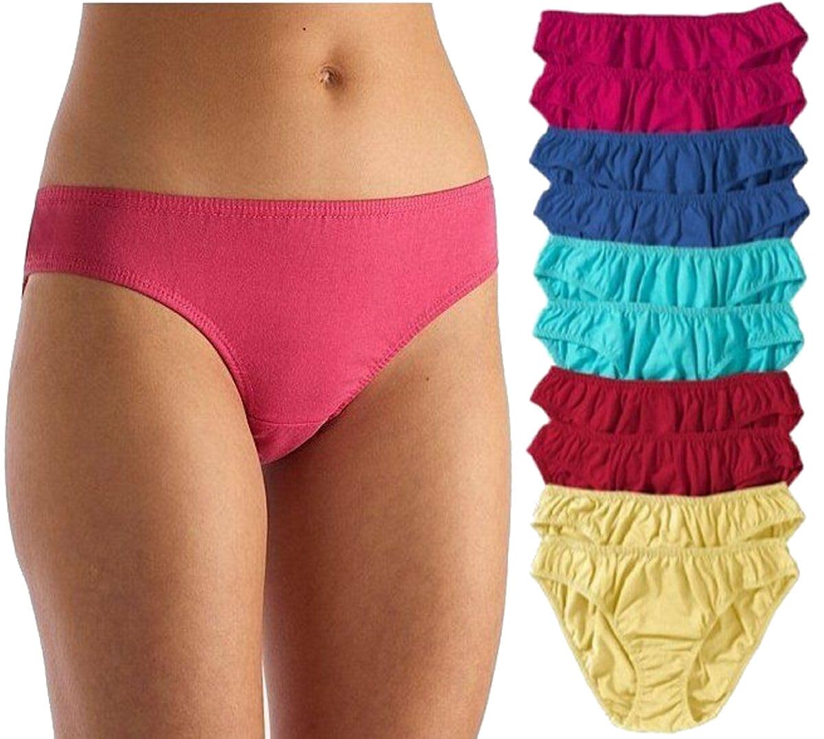 10er-Pack Damenslips Sophia Slip im Multipack aus Baumwolle Unterhosen in 5 Farben, Größe 36/38, 40/42, 44/46, 48/50, 52/54 (52/54)