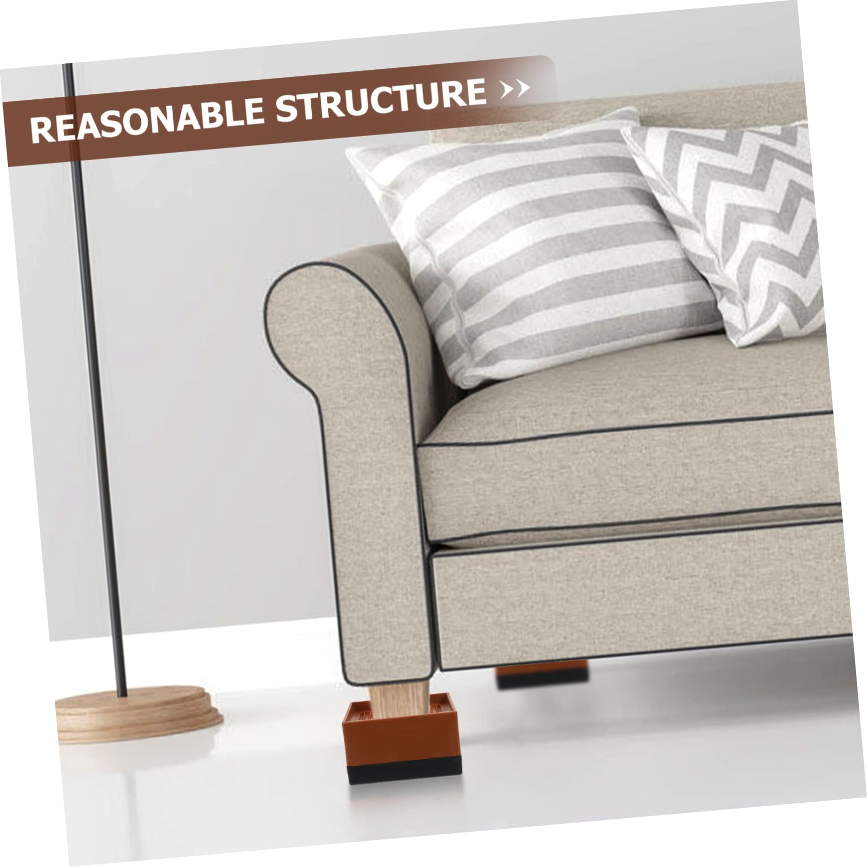 4piezas Elevadores De Cama Resistentes para Sillas Sofás y Escritorios Antideslizantes para Elevar Muebles El Hogar o Dormitorio