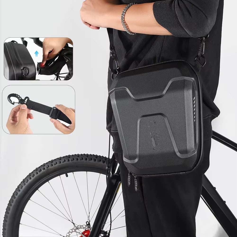 Bolsa Trasera Moto Bolsa para Manillar De Bicicleta De Montaña Funda Rígida para Teléfono Funda para Patinete Eléctrico Equipo De Ciclismo Bolso Moto(3 L a)